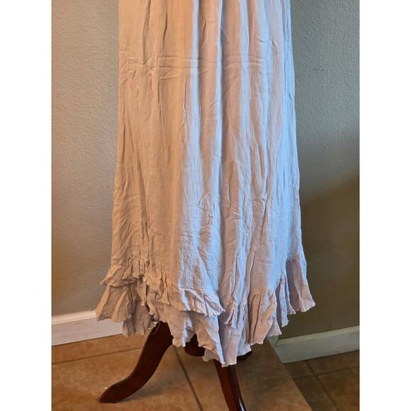 Free People FP One Maxi Slip Dress SZ Medium Light Lilac Boho Fairy - Picture 4 of 9